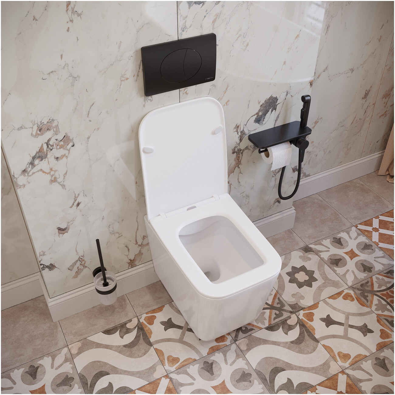 Унитаз подвесной безободковый с микролифтом белый Stworki "Молде" S23401WH - изображение 8