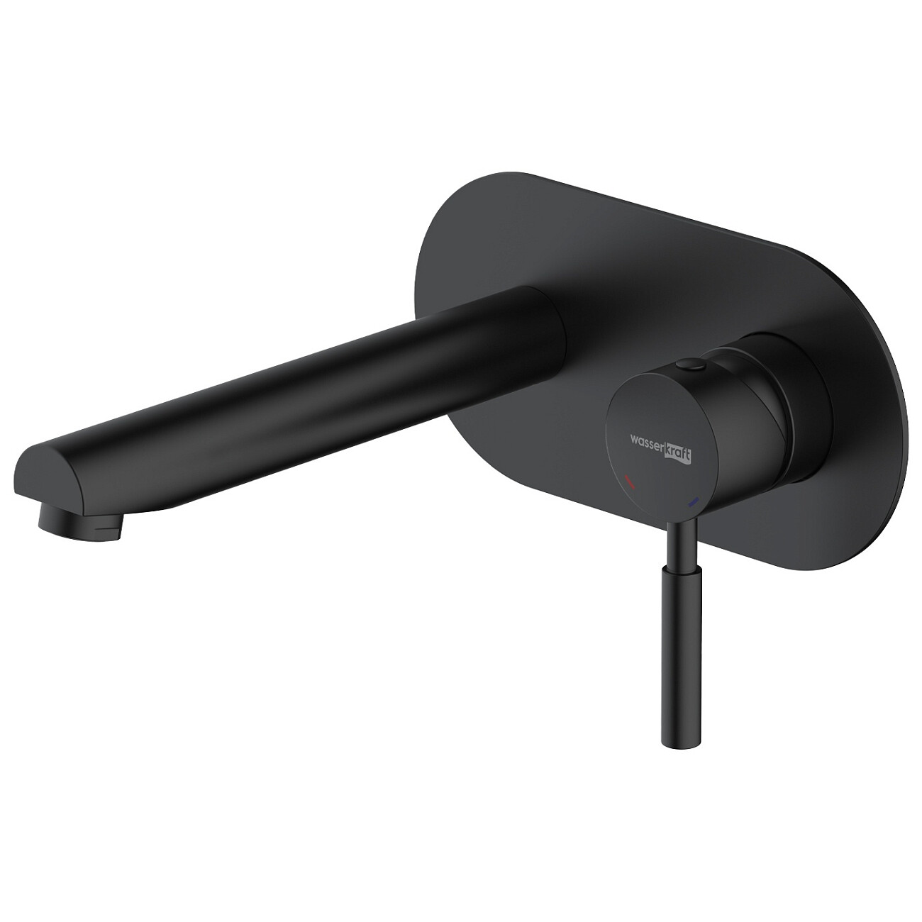 Смеситель для раковины встраиваемый из латуни черный Wasserkraft 3330 - изображение 3
