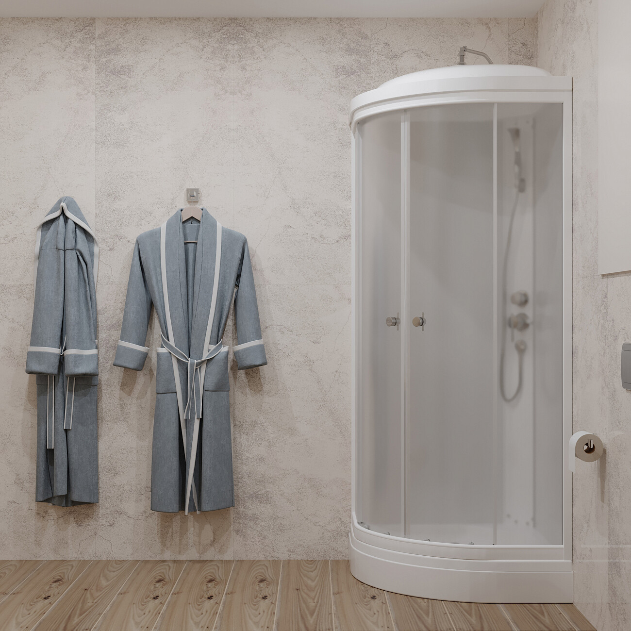 Душевая кабина четверть круга с низким поддоном 80х80 см белая Diwo "Новгород" Щ0000055610 - изображение 10