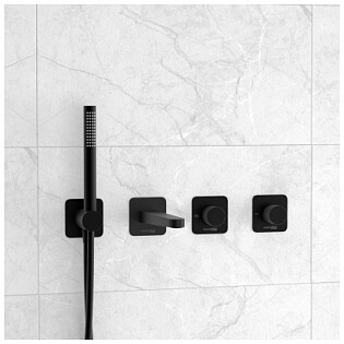 Встраиваемый комплект для ванны черный A5251.299.301.302.242.217