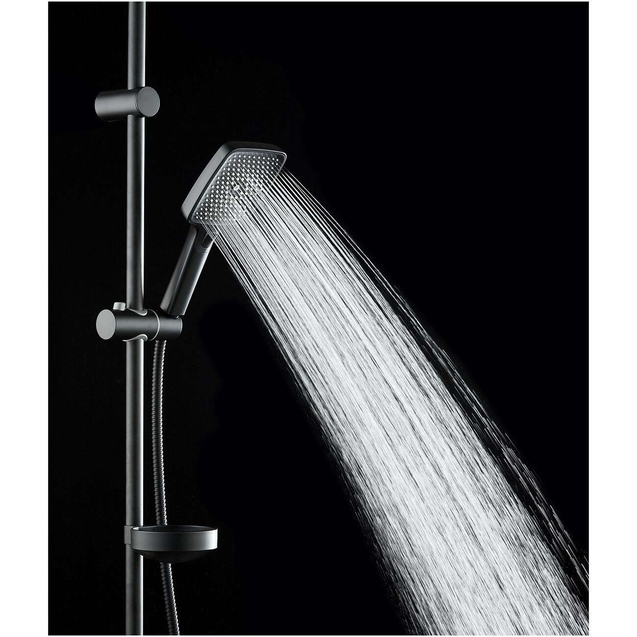 Душевая стойка с верхним душем черная Stworki "Вестерос" S26180BK - изображение 9