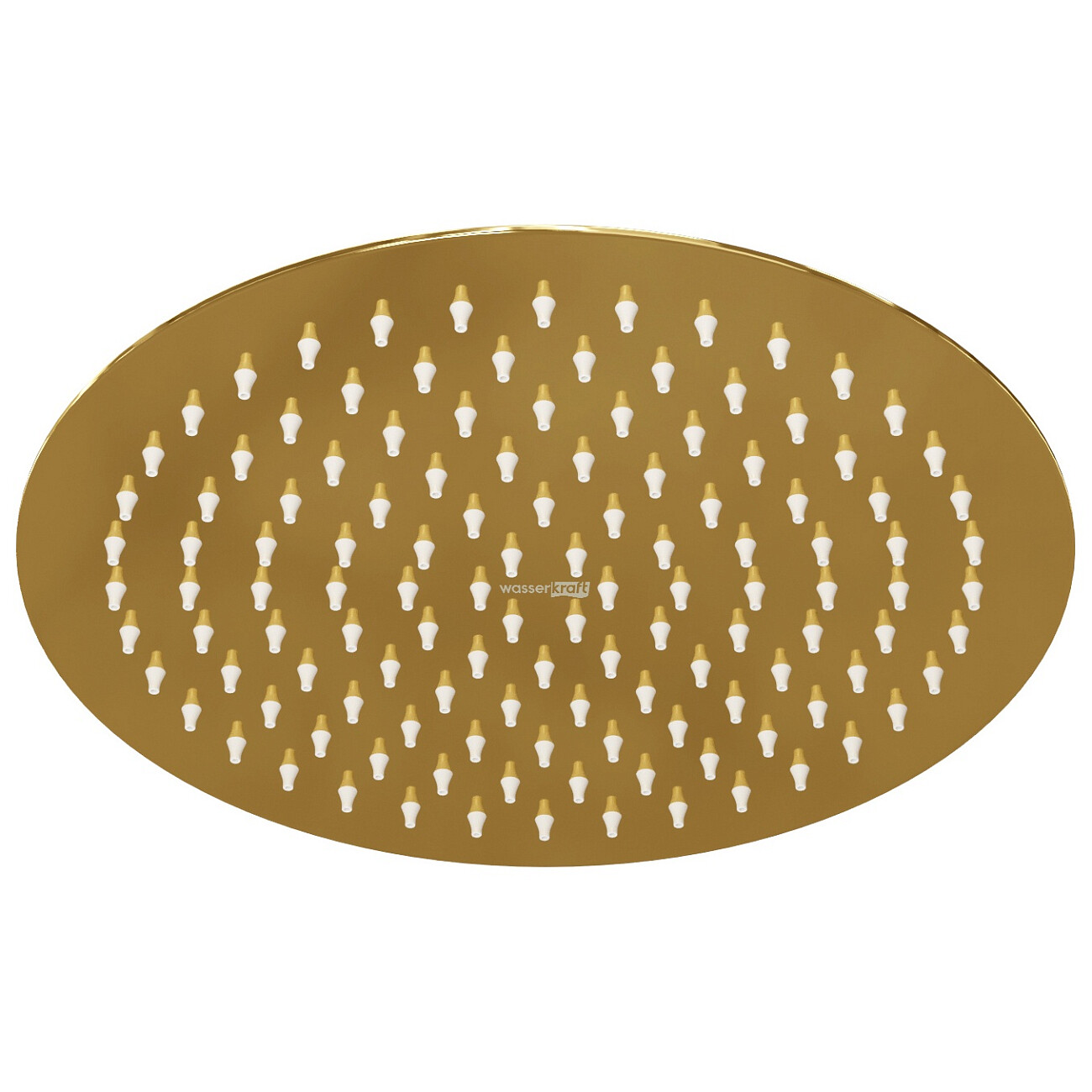 Лейка для тропического душа круглая 25 см глянцевое золото Wasserkraft A208 - изображение 2