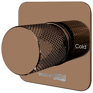 Смеситель для душа встраиваемый из латуни розовое золото Wasserkraft 8851