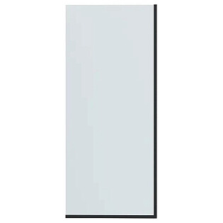 Душевая штора на ванну стеклянная 60х140 см черная Reflection RX14060CBL-02