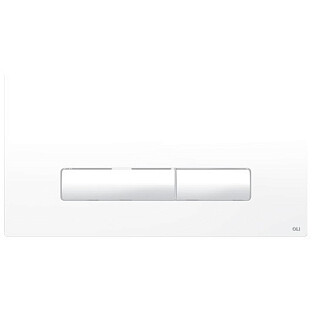 Кнопка смыва механическая двойная белая Oli Glam 139184