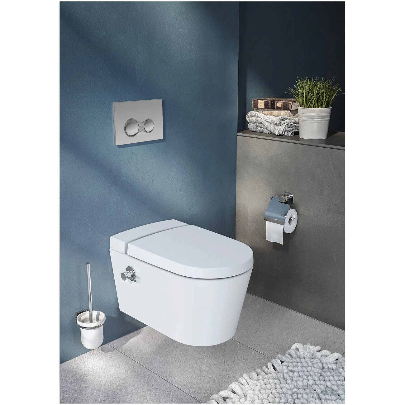 Унитаз подвесной с функцией биде и встроенным смесителем белый VitrA Nest 5176B003-6233 - изображение 7