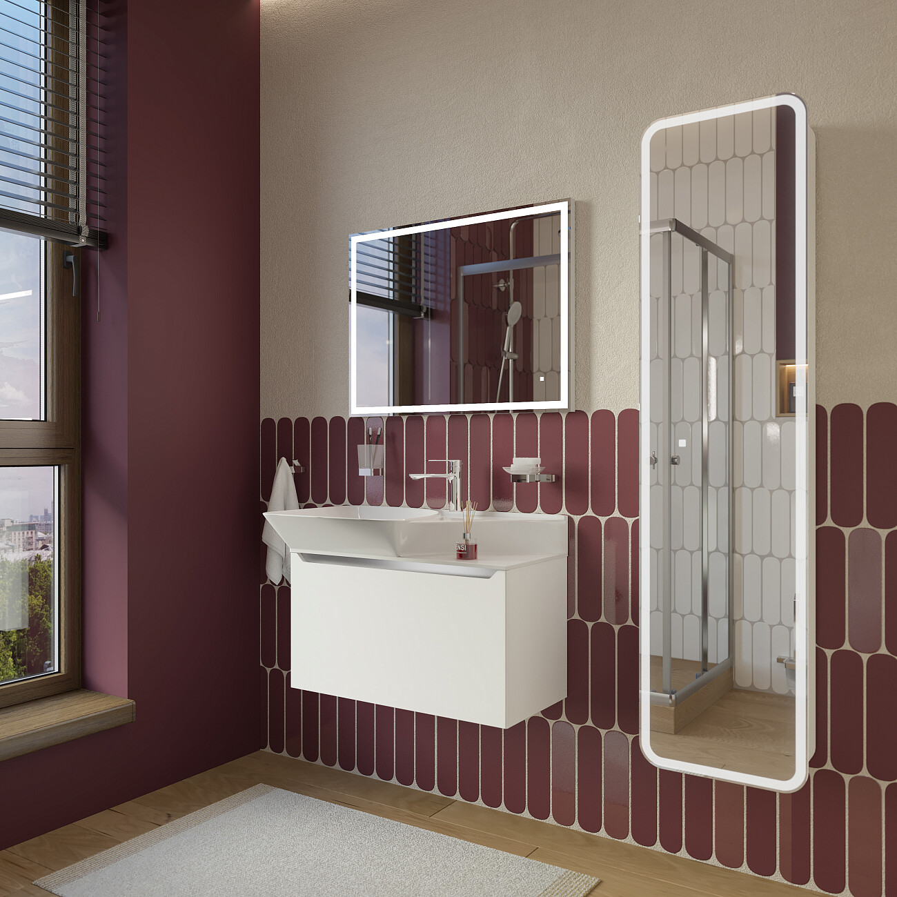 Раковина мебельная фаянсовая 80 см белая Stworki "Ши" 3080-KL - изображение 6