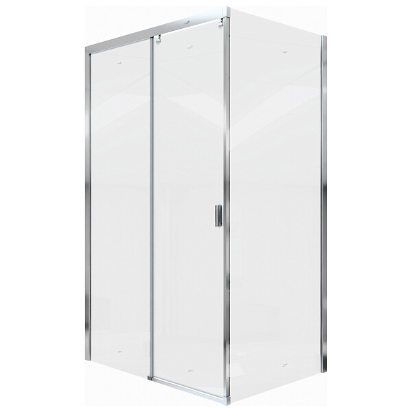 Душевой уголок прямоугольный левый 80x120 см хром Cerutti SPA Marbella 120 L - изображение 1