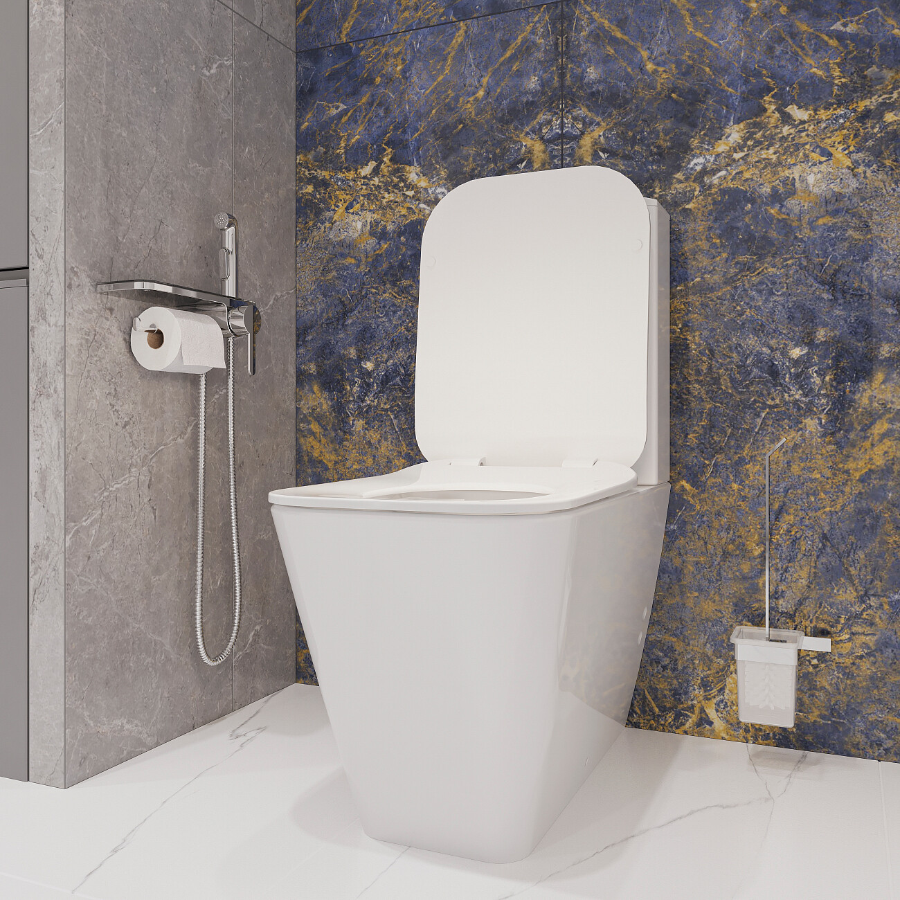 Унитаз напольный с микролифтом белый Stworki "Монтре" SETK3204-0316 - изображение 6