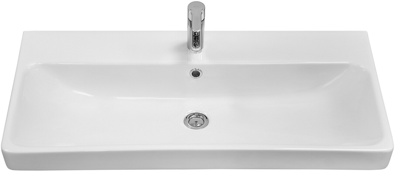 Раковина мебельная фарфоровая 90 см белая Stworki "Адриана" - изображение 5
