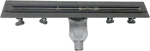 Душевой лоток с щелевой решеткой 80 см хром Ck Drain Lama-AQUA001-80