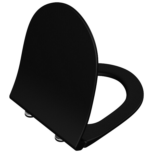 Сиденье для унитаза черное матовое Vitra Sento 120-083-009 - изображение 1