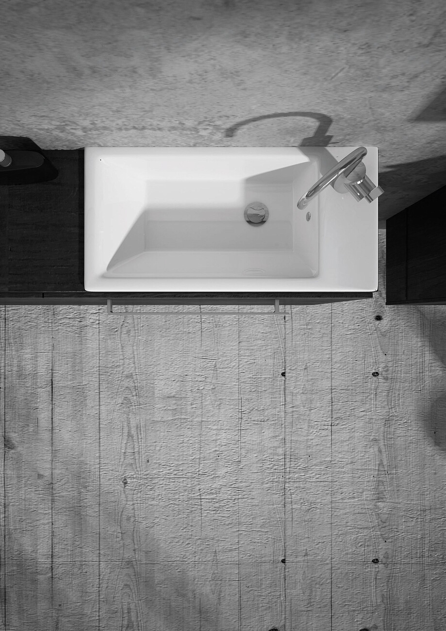 Рукомойник фарфоровый прямоугольный 25х50 см белый Stworki "Брамминг" 9050-KL - изображение 5