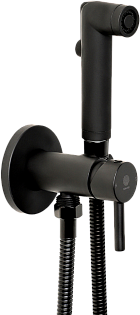 Гигиенический душ со смесителем и держателем металлический черный Stworki &quot;Эстерсунд&quot; E ES-05b