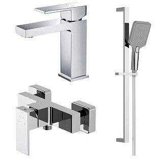 Душевая стойка со встраиваемым смесителем хром Aquatek &quot;Либра&quot; AQ1631CR