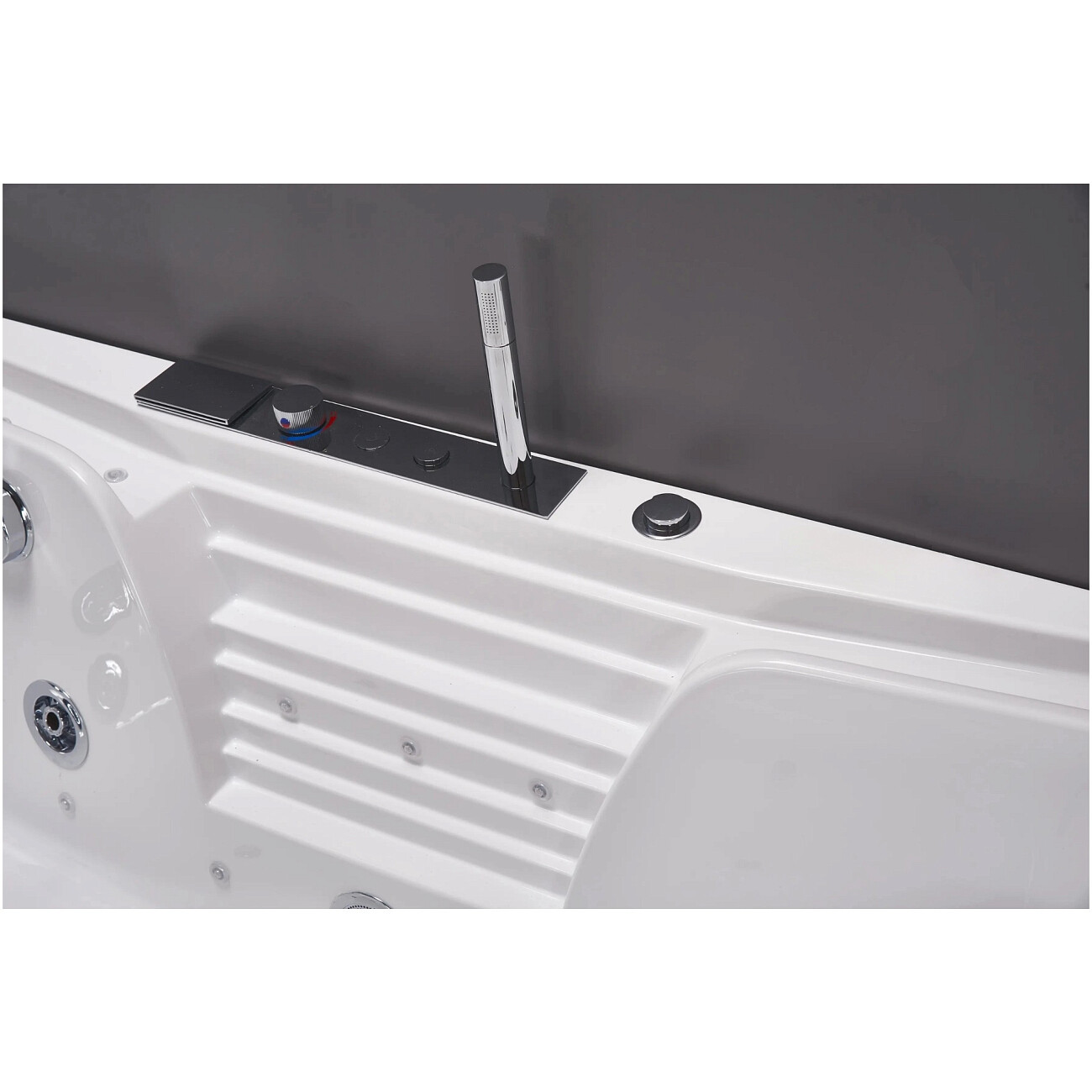 Ванна акриловая 180х85 см гидромассажная белая Ceruttispa C-477-18A - изображение 9