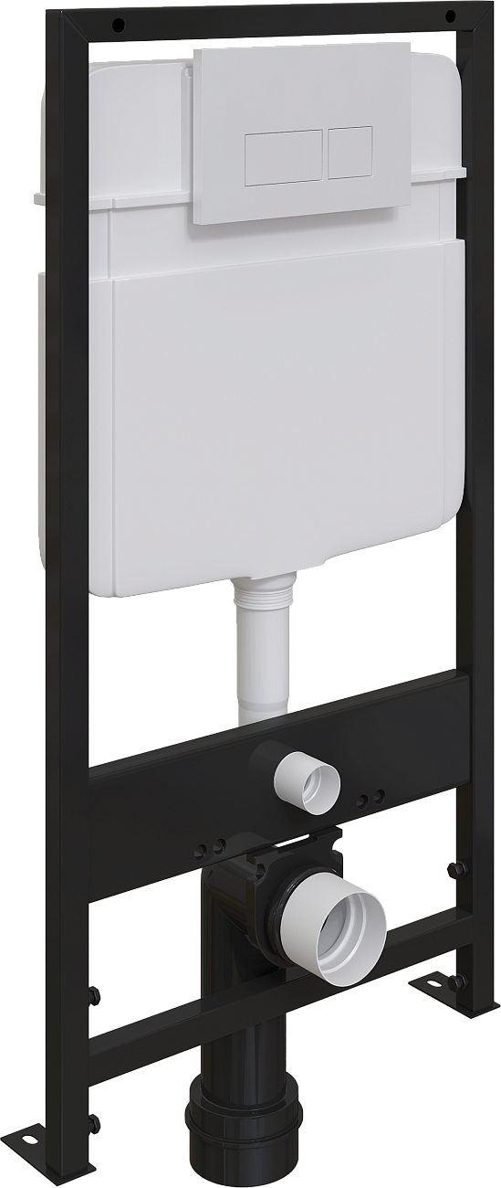 Кнопка смыва белая глянцевая Ewrika 0042 - изображение 4