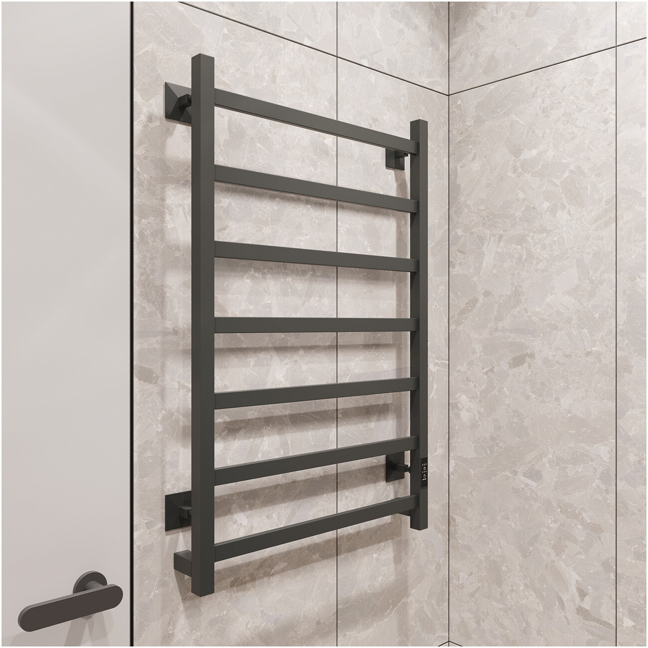 Полотенцесушитель электрический 80х50 см графит Ewrika "Пенелопа КВ7" - изображение 6