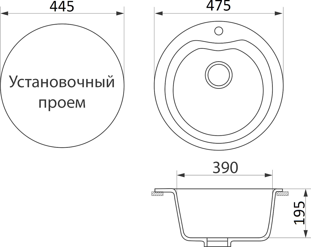 Мойка кухонная песочный Domaci "Бьелла" DMC-08S-302 - изображение 2