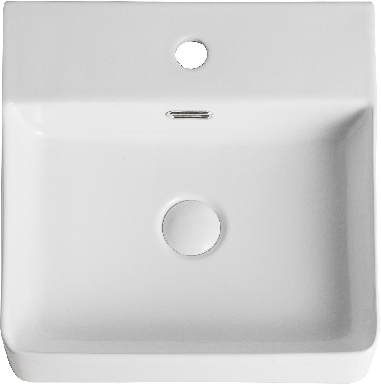 Раковина накладная фарфоровая квадратная 42х41 см белая Stworki "Нюборг" NU-01rn - изображение 4