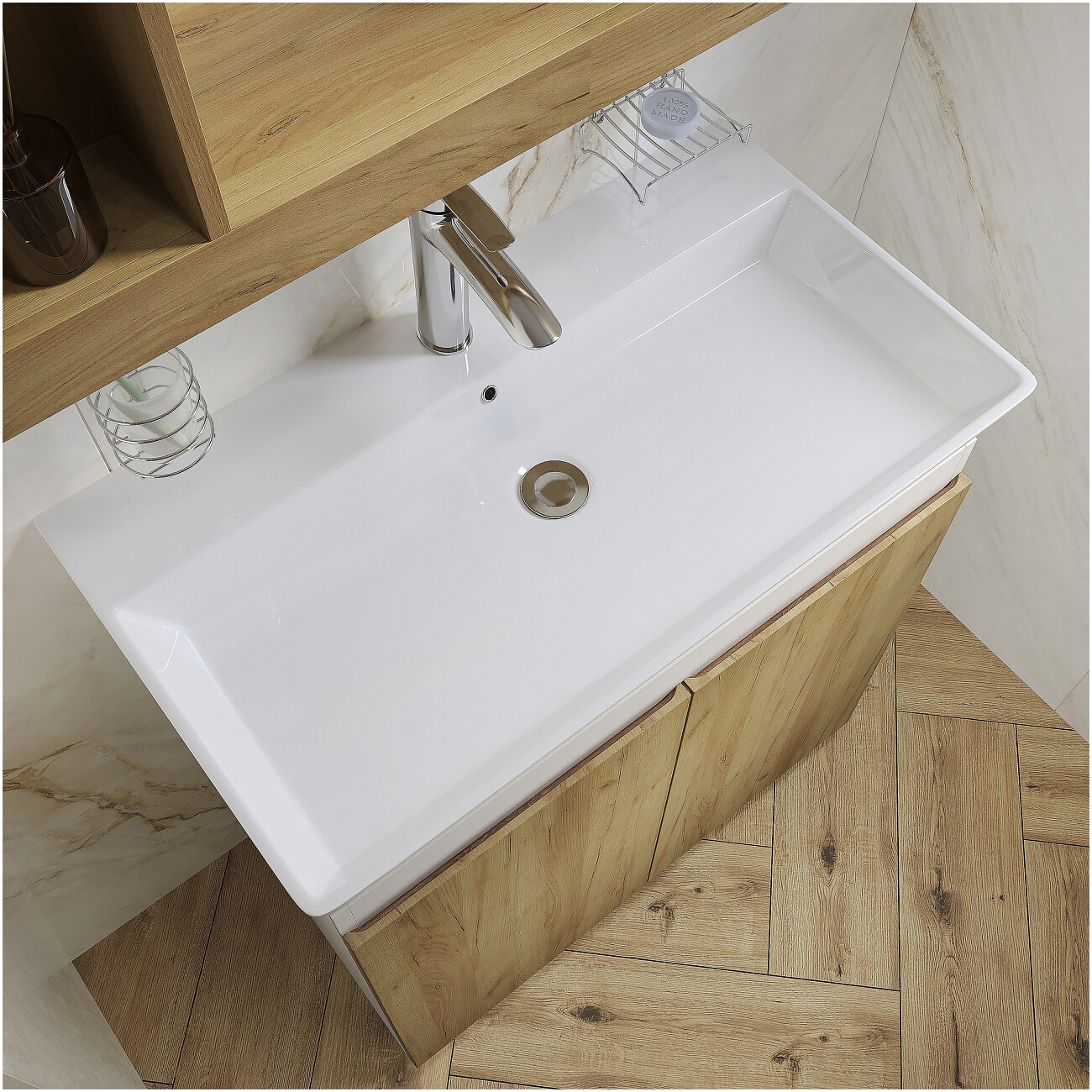 Раковина мебельная 45х80 см белая Diwo "Архангельск 80" VG 0080 - изображение 7