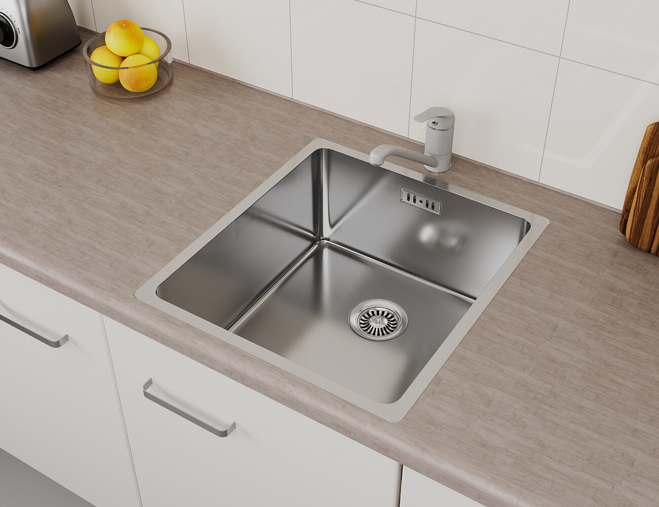 Мойка кухонная сталь Domaci "Равенна" DGS 450.10K - изображение 4