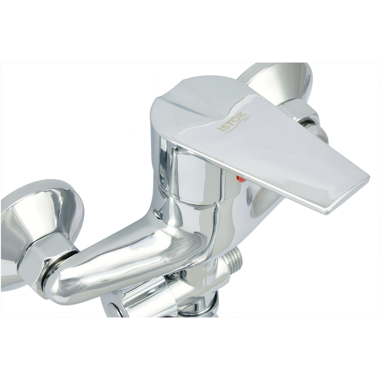 Смеситель для ванны однорычажный с душевым гарнитуром хром Istok life Standard 0402.412 - изображение 5