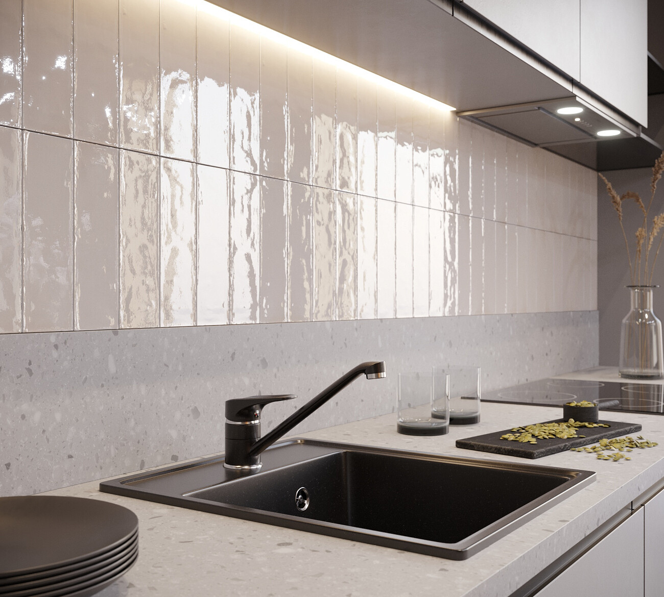 Мойка кухонная уголь Domaci "Солерно" DF 425-07 - изображение 6