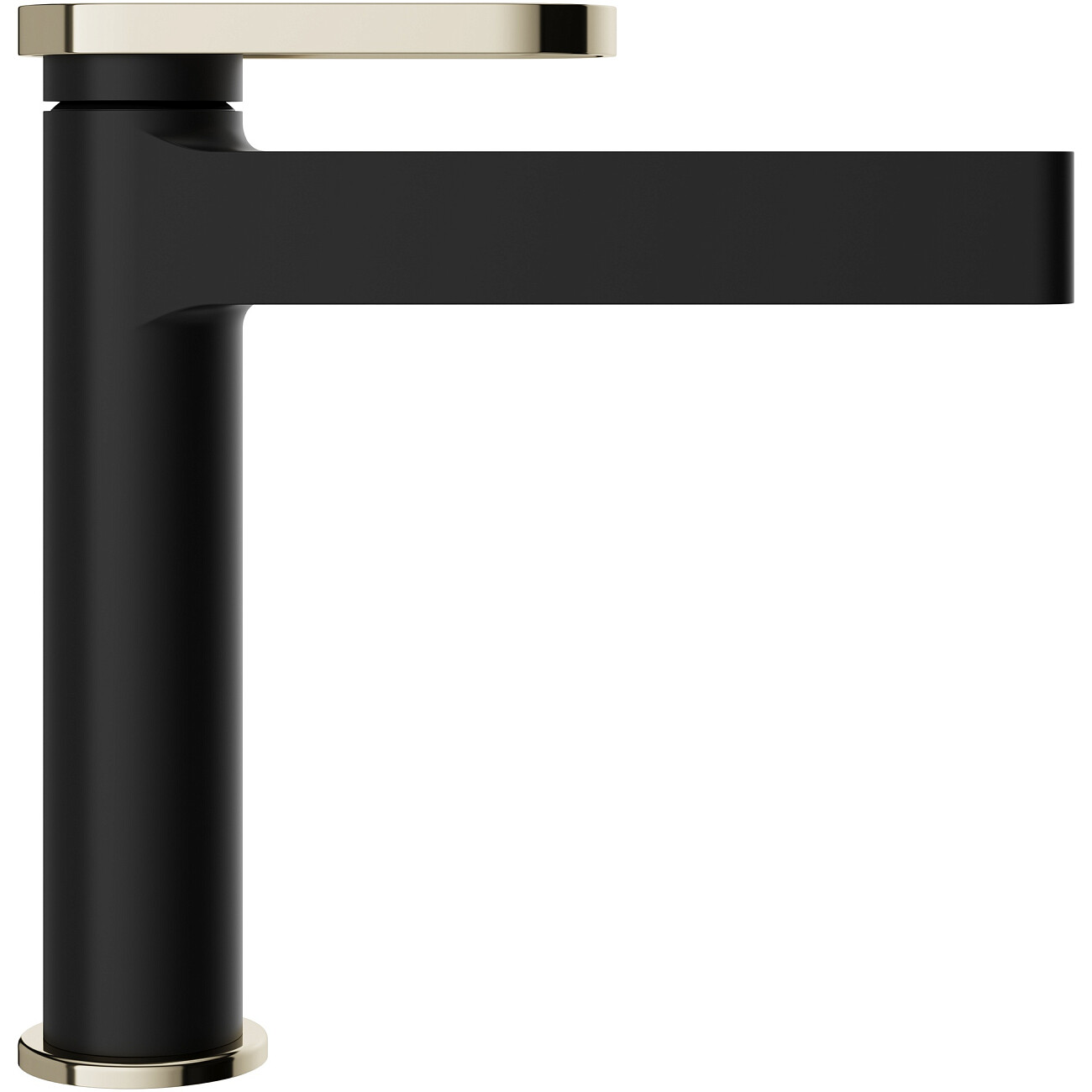 Смеситель для раковины однорычажный черный, золотой Stworki "Малунг" S11020BG - изображение 9