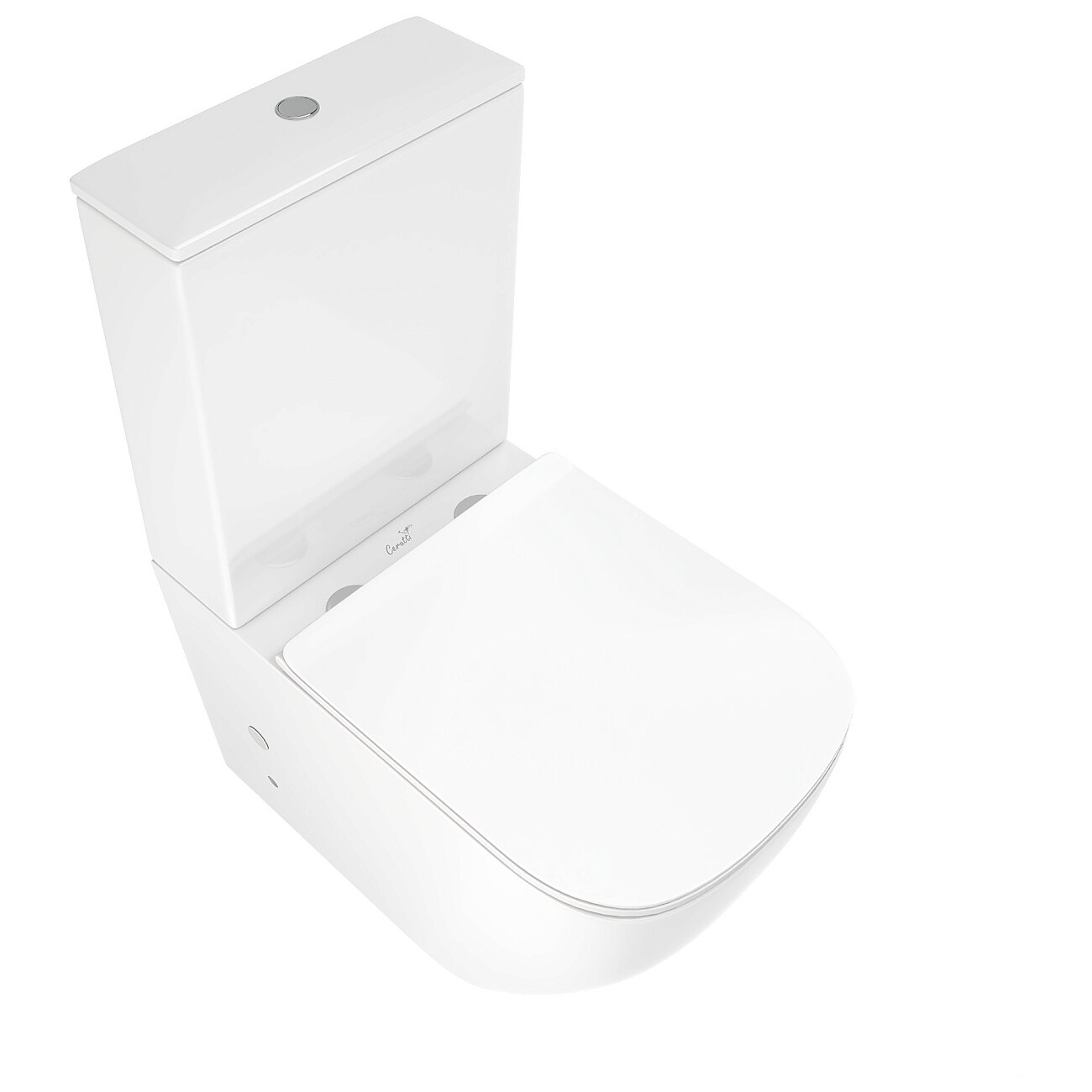 Унитаз напольный безободковый с сиденьем белый Cerutti SPA Mimi CT8707 - изображение 8