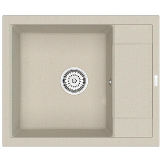 Мойка кухонная кварцевая прямоугольная бежевая Point &quot;Римо 60&quot; PN3010BG