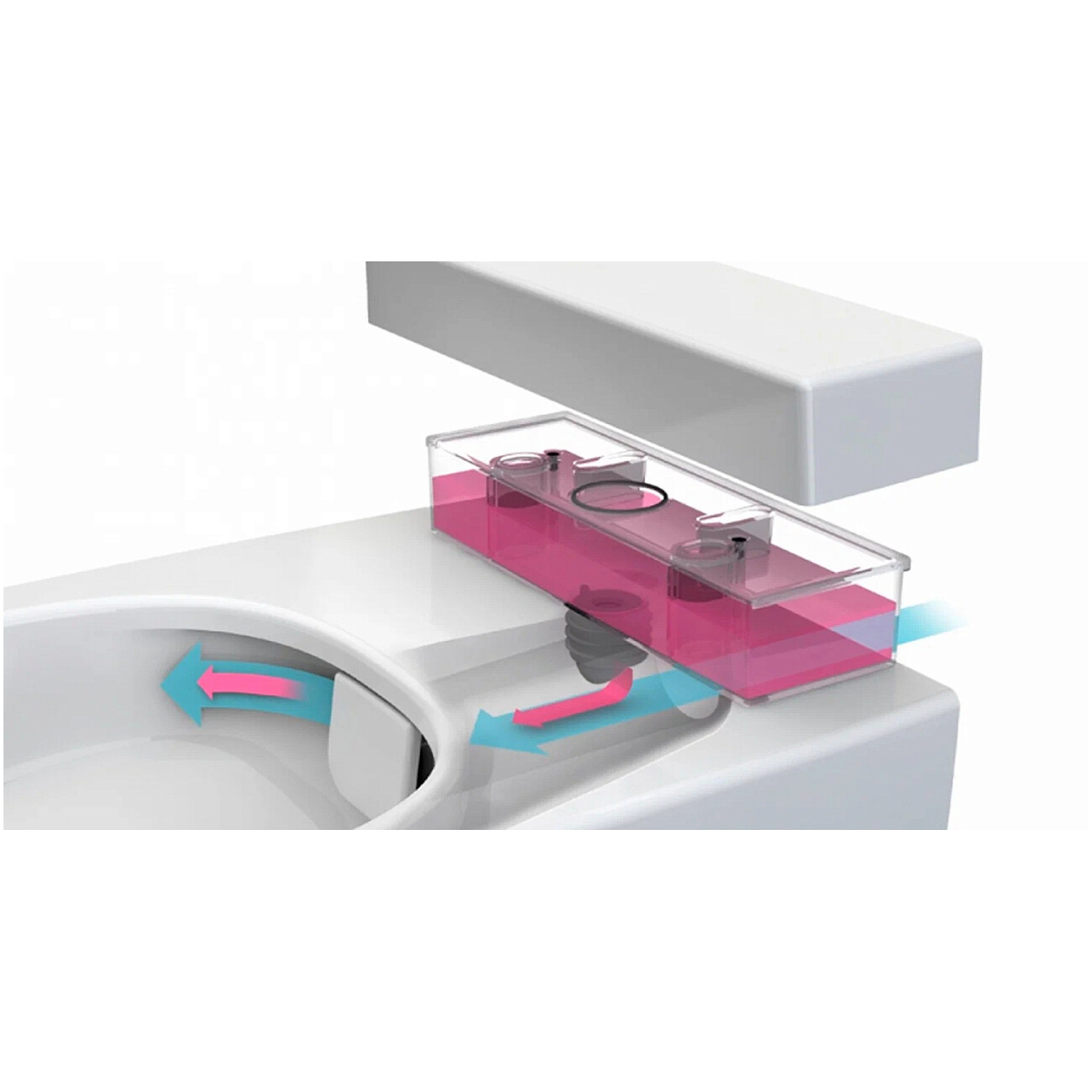 Унитаз подвесной с функцией биде и встроенным смесителем белый VitrA Nest 5176B003-6233 - изображение 4