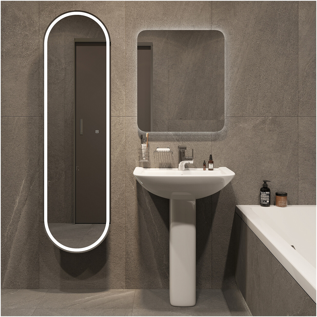 Раковина фаянсовая 63 см с пьедесталом белая Diwo "Ярославль" 0115 - изображение 3