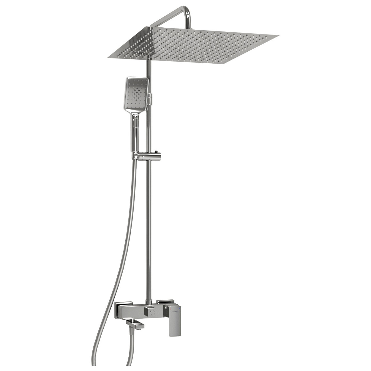 Душевая система со смесителем из латуни хром Wasserkraft A177.119.126.087.CH - изображение 3