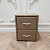 Прикроватная тумбочка с двумя ящиками песочная Эстетика Cardif