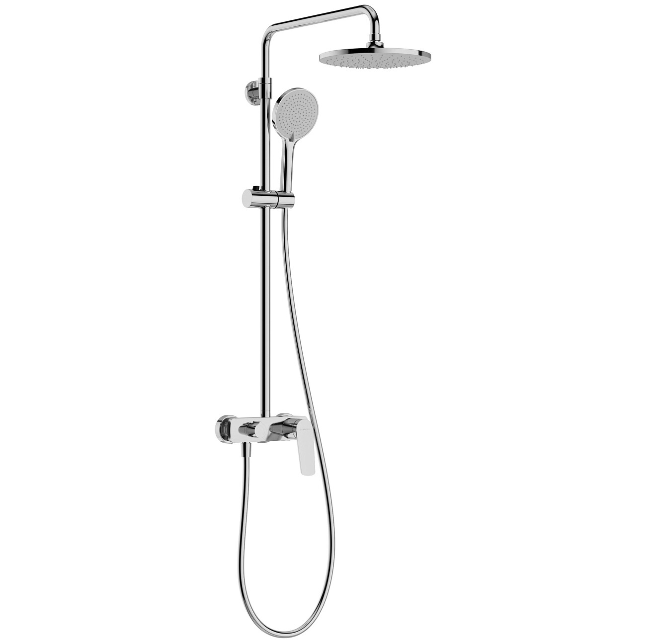 Душевой комплект с тропическим душем хром Stworki "Вирклунд" S05010CR, S05170CR - изображение 3