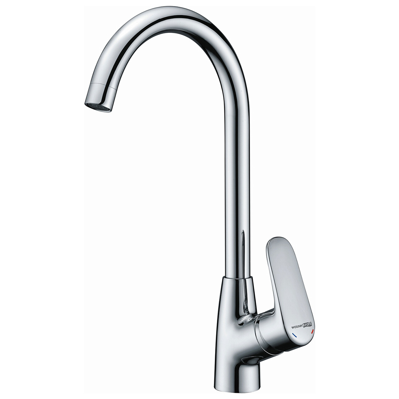 Смеситель для кухни из латуни хром Wasserkraft 5607 - изображение 3