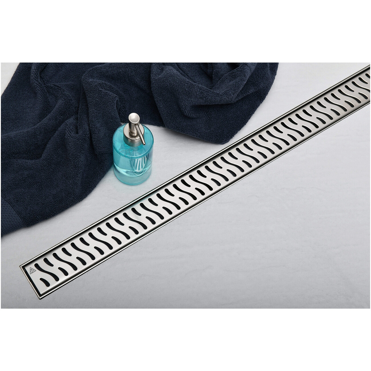 Душевой лоток с решеткой 45 см хром Creto Zigzag CRE-450 ZH - изображение 5