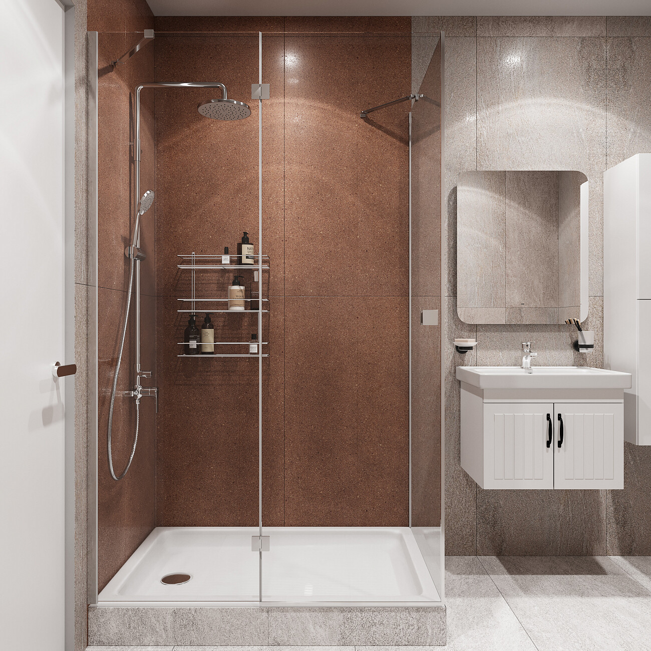 Поддон для душа акриловый с экраном 120х80 см белый Diwo K 17-120 - изображение 8