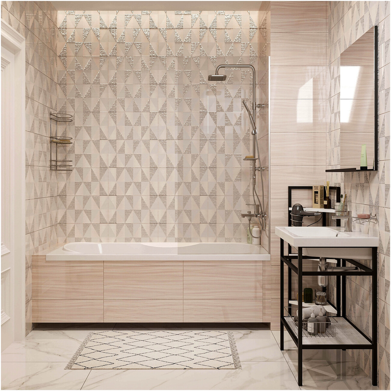 Акриловая ванна с каркасом 170x70 см белая Diwo "Ярославль" 333193, 333201 - изображение 5