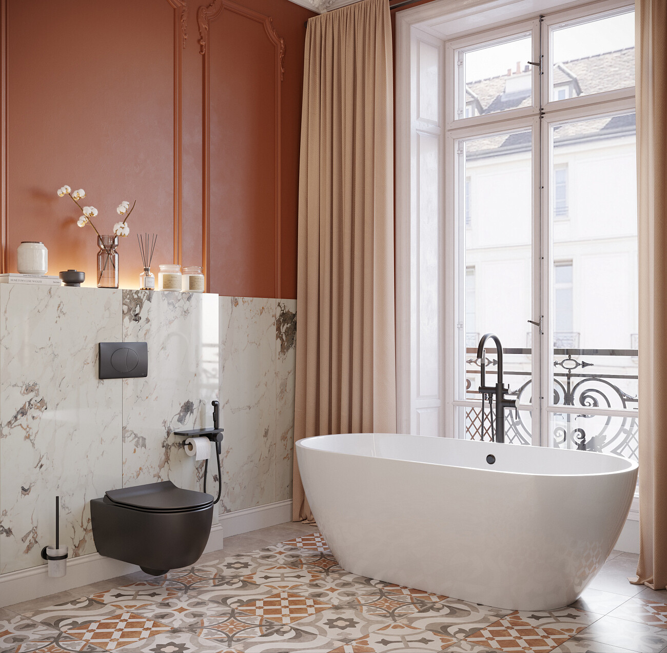 Ванна из искусственного камня овальная 80х170 см белая Stworki "Берген" ФР-00014094 - изображение 8