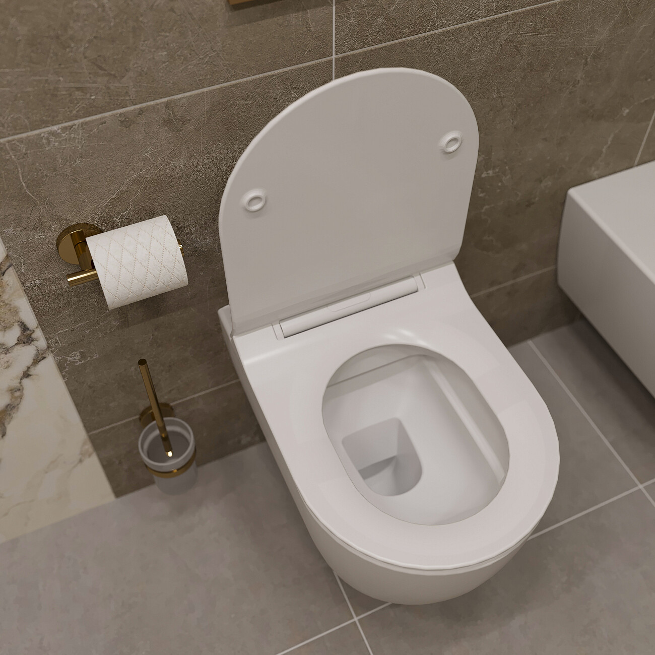 Унитаз подвесной и биде с инсталляцией и кнопкой белые Stworki "Ноттвиль" Ewrika AlcaPlast 567302 - изображение 10