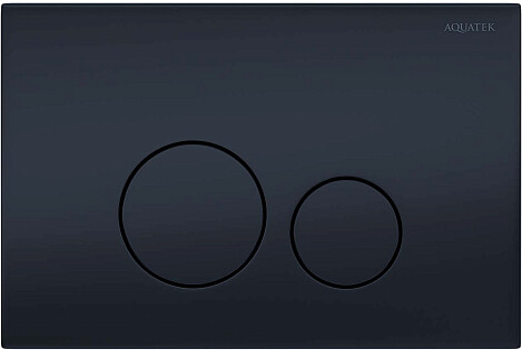 Панель смыва механическая черная Aquatek KDI-0000037
