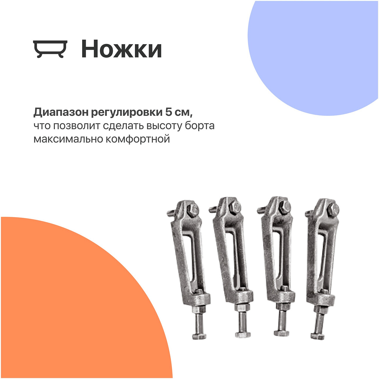 Ванна чугунная 160x75 белая Diwo "Кострома" DK0008, D0017 - изображение 6