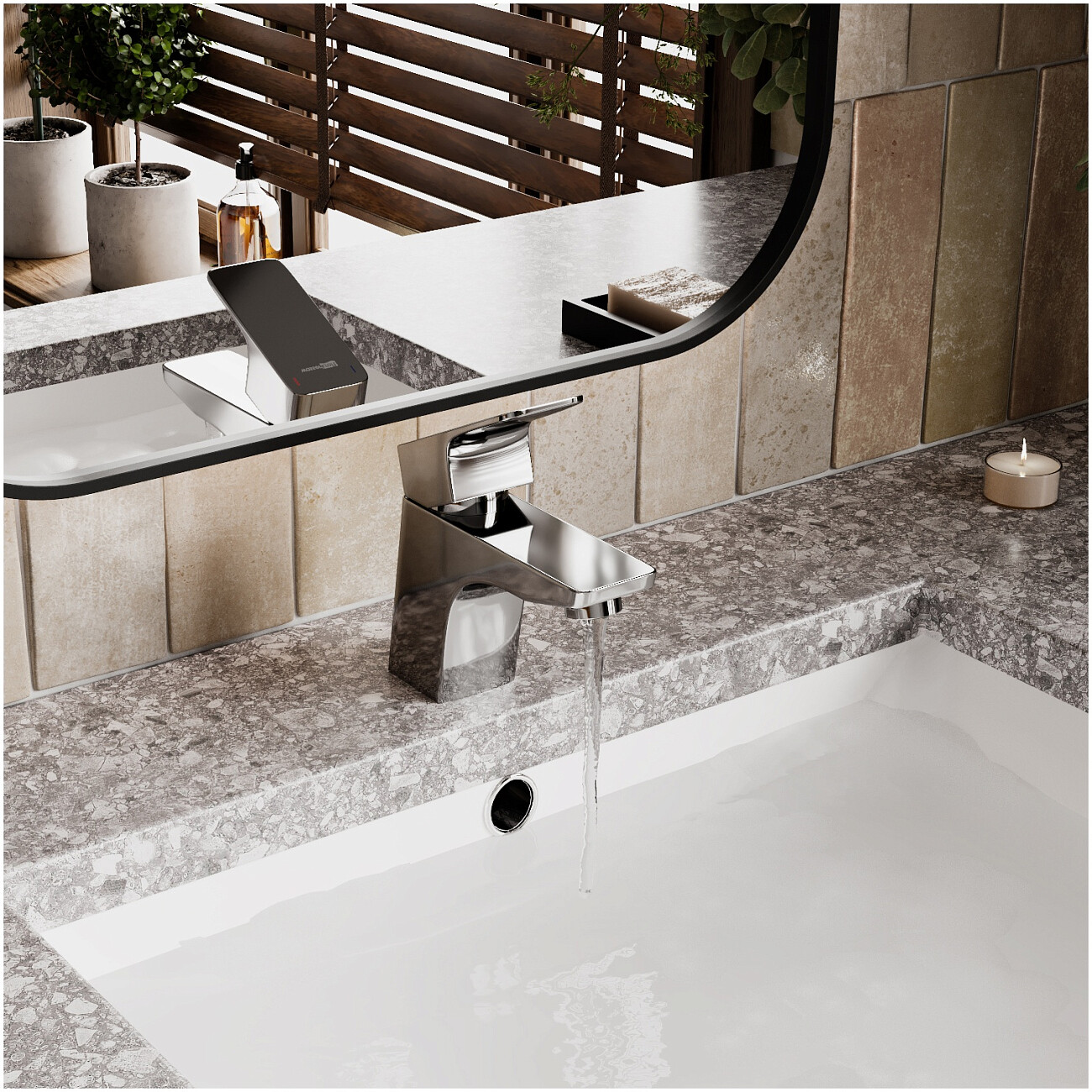 Смеситель для раковины из латуни хром Wasserkraft 2703 - изображение 2