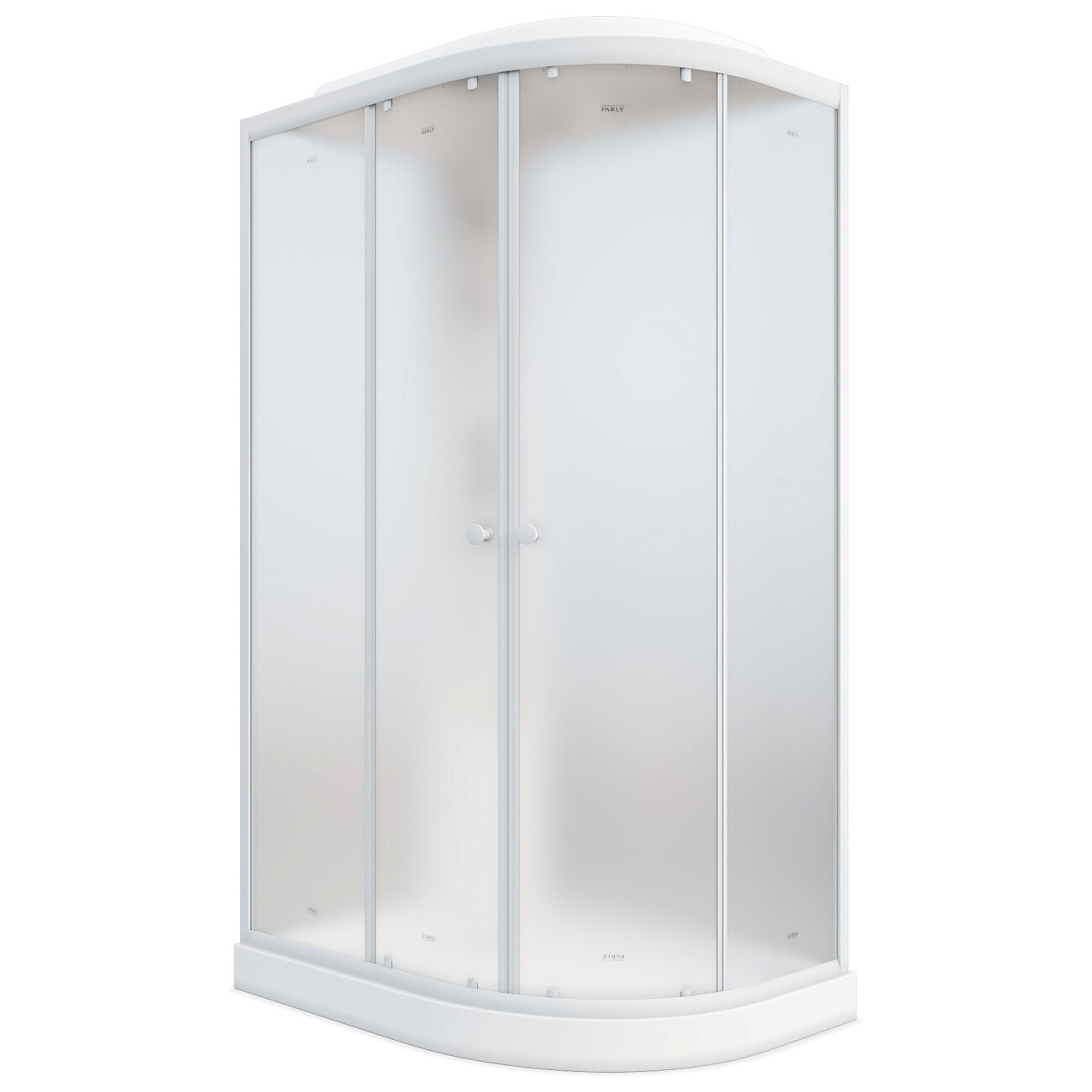 Душевая кабина ассиметричная левая с низким поддоном 80х120 см белая Parly EF1231L - изображение 3