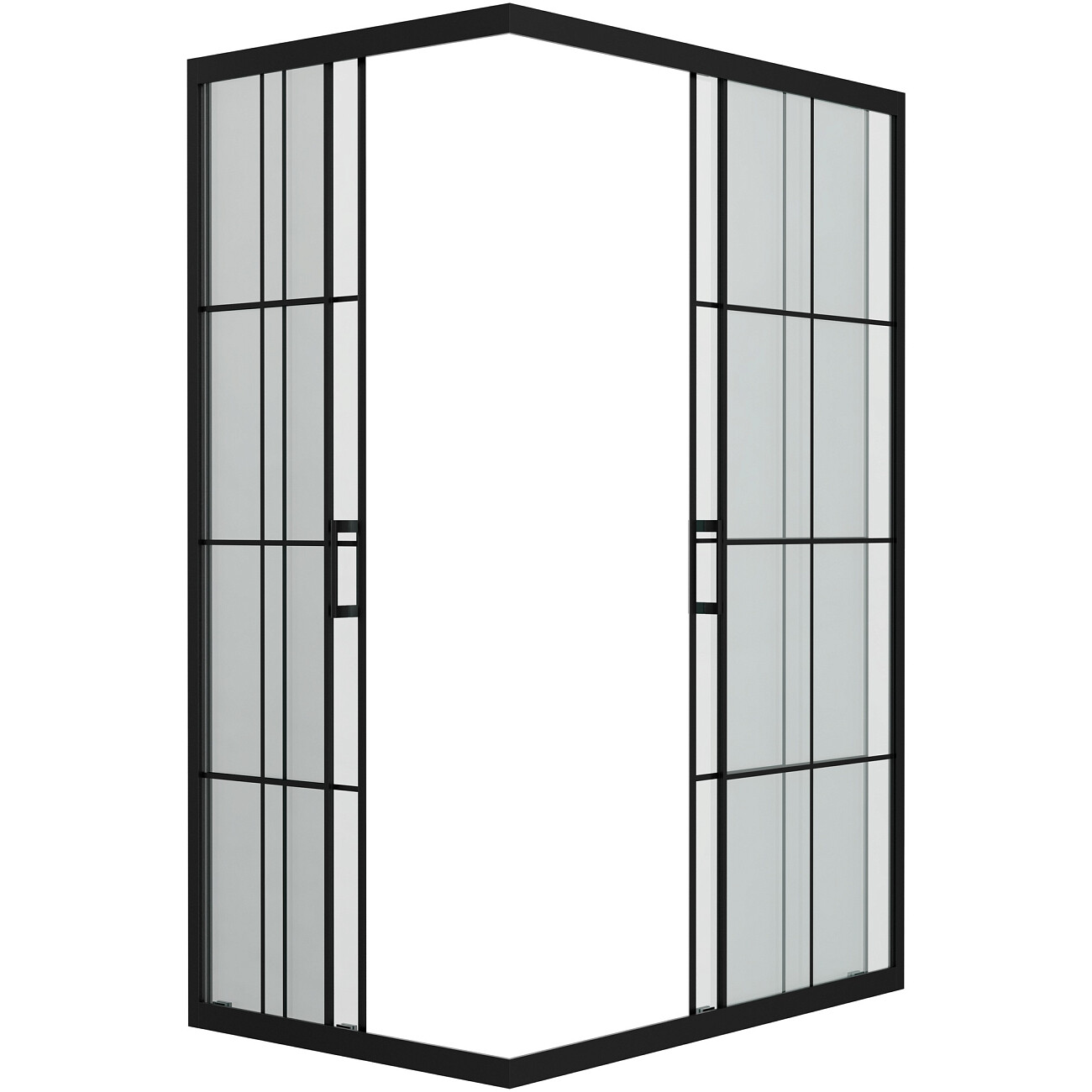 Душевой уголок прямоугольный 80х120 см черный Diwo "Киров" DS-KI-80х120-BL - изображение 6