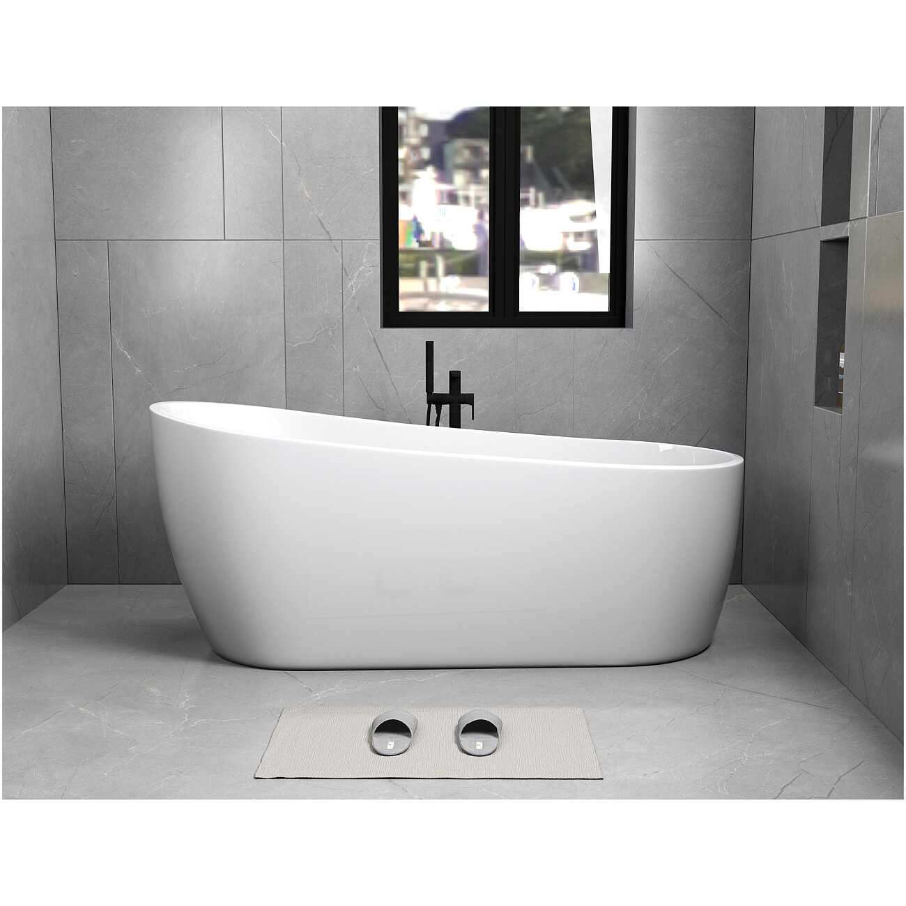 Ванна акриловая белая Cerutti SPA Viva 170 CT9127 - изображение 8