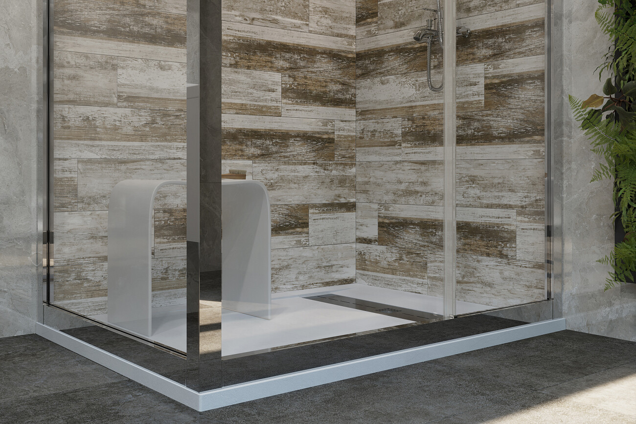 Поддон для душа с сифоном 120x90 см белый Stworki "Эстерсунд" 265182 - изображение 9